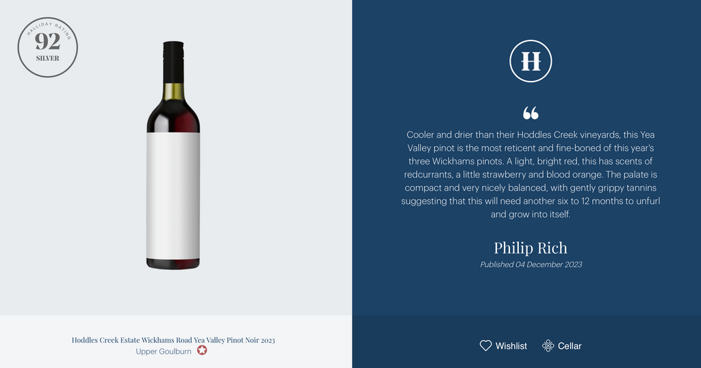 Wickhams Rd Yea Valley Pinot Noir 2023