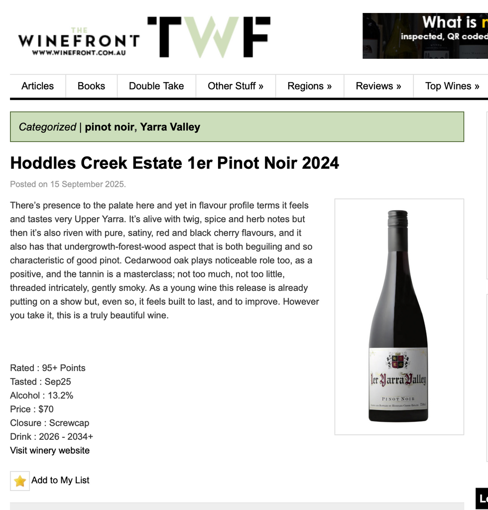 1ER Yarra Valley Pinot Noir 2024