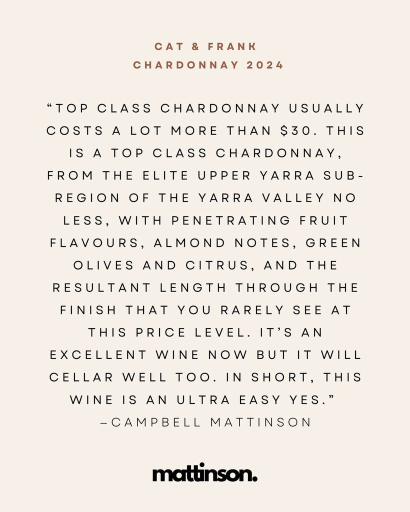 Cat & Frank Yarra Valley Chardonnay 2024
